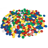 Teachables Solid Round Counters - 2.5cm, 5 Colours, 1000 Pieces - Modern Teaching Aids NZ