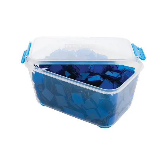 Teachables Translucent Square Counters - 2.5cm Blue, 1000 Pieces - Modern Teaching Aids NZ