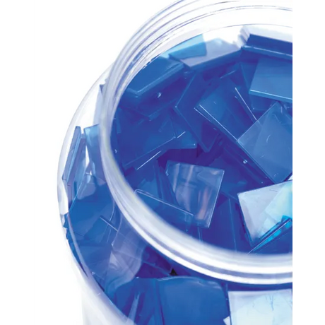 Teachables Translucent Square Counters - 2.5cm Blue, 1000 Pieces - Modern Teaching Aids NZ