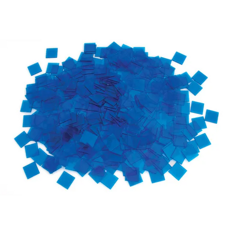 Teachables Translucent Square Counters - 2.5cm Blue, 1000 Pieces - Modern Teaching Aids NZ
