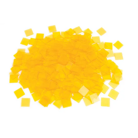 Teachables Translucent Square Counters - 2.5cm Yellow, 1000 Pieces - Modern Teaching Aids NZ