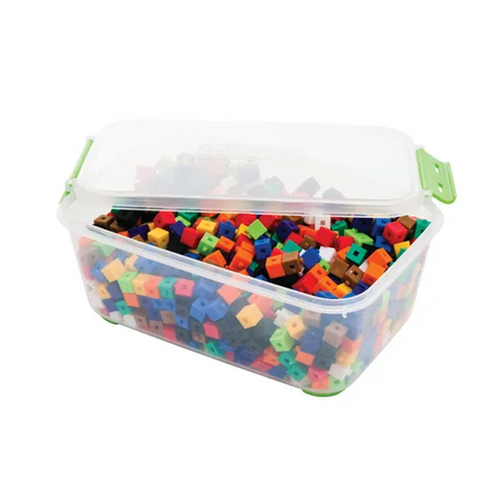 Teachables Linking Cubes - 1cm with 5-Point Linking, 1000 Pieces - Modern Teaching Aids NZ