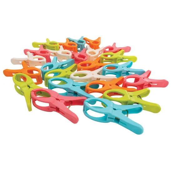 Jumbo Plastic Pegs - Pack of 24 - Modern Teaching Aids NZ