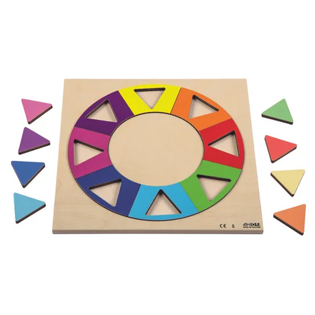 Rainbow Circle Puzzle - 16 Pieces - Modern Teaching Aids NZ