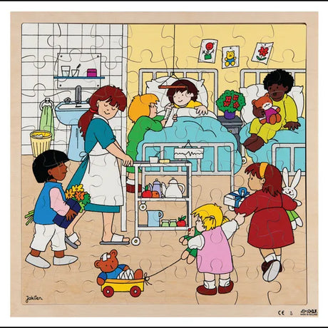 Rolf At the Hospital Puzzle 64 Pieces - Modern Teaching Aids NZ