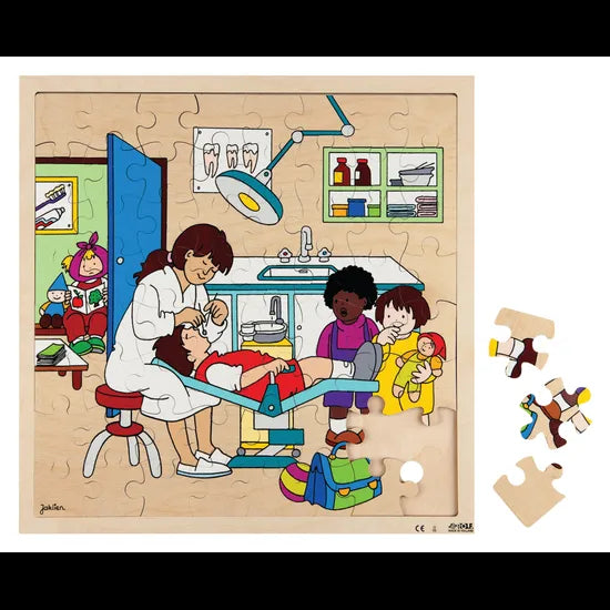 Rolf At the Dentist Puzzle 64 Pieces - Modern Teaching Aids NZ