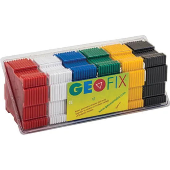 GeoShapes Square Solid Colours 60 Pcs - Modern Teaching Aids NZ