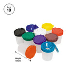 Non-Spill Paint Pots - Set of 10 - Modern Teaching Aids NZ
