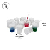 Clear Non Spill Paint Pots - Set of 12 - Modern Teaching Aids NZ