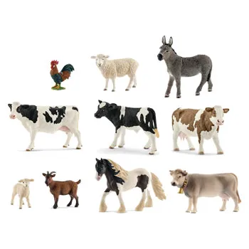 Schleich - Farm Animals, Set of 10 - Modern Teaching Aids NZ