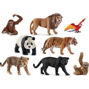 Schleich - Jungle Animals, Set of 8 - Modern Teaching Aids NZ