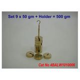 Slotted Weight Set of 9 x 50g with 50g Carrier - Modern Teaching Aids NZ