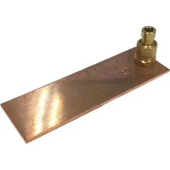 Electrode - Copper - Terminal, 75 x 25 x 1.5 mm