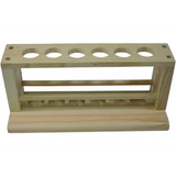 Test Tube Rack - Wooden - 6 Holes - 27mm - Modern Teaching Aids NZ