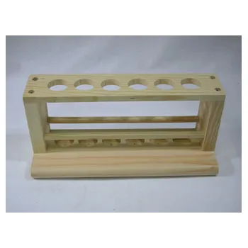 Test Tube Rack - Wooden - 6 Holes - 27mm - Modern Teaching Aids NZ