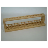Test Tube Rack - Wooden - 12 Holes 12 Pegs - Modern Teaching Aids NZ