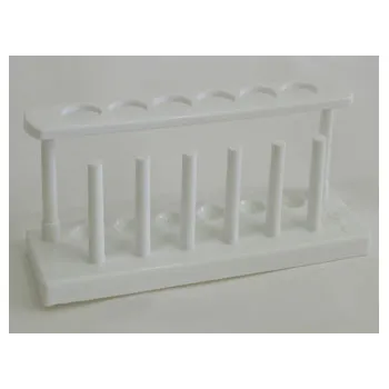 Test Tube Rack - Poly - 6 Holes 6 Pegs - 25mm - Modern Teaching Aids NZ