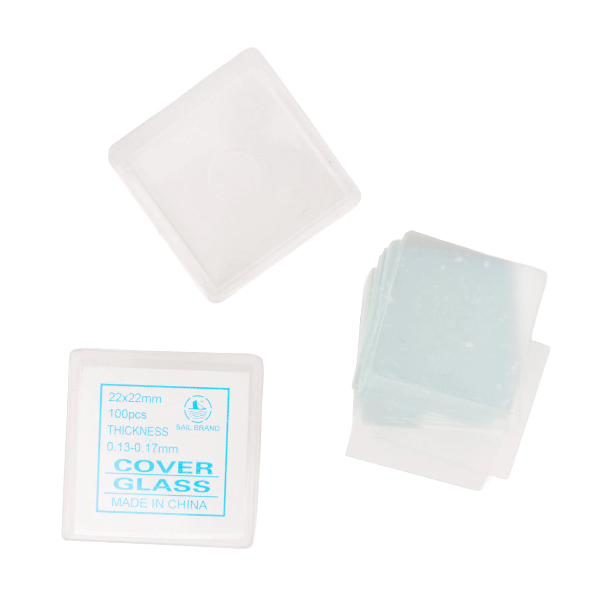 Microscope Slide Cover Glass Slips - 22 x 22 mm - Modern Teaching Aids NZ