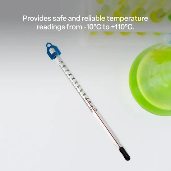 Partial-Immersion Thermometer - 300 mm, 10 to +110 Â°C - Modern Teaching Aids NZ
