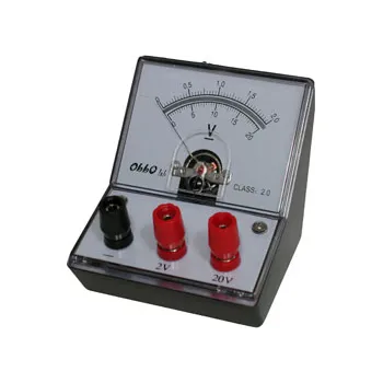 Voltmeter - Double Range - DC 0-2-20V - Modern Teaching Aids NZ