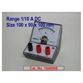 Ammeter Double Range DC 0-1-10A - Modern Teaching Aids NZ