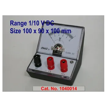 Voltmeter - Double Range - DC 0-1-10V - Modern Teaching Aids NZ
