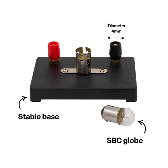Lamp on Stand - SBC Type Terminals - 12V - 5A - Modern Teaching Aids NZ