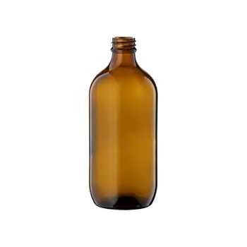 Bottle Glass Amber Round 28mm TT 500ml Screw Neck - Modern Teaching Aids NZ