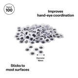 Joggle Eyes 10 mm - Pack of 100 - Modern Teaching Aids NZ