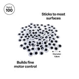 Joggle Eyes 1.8 cm - Pack of 100