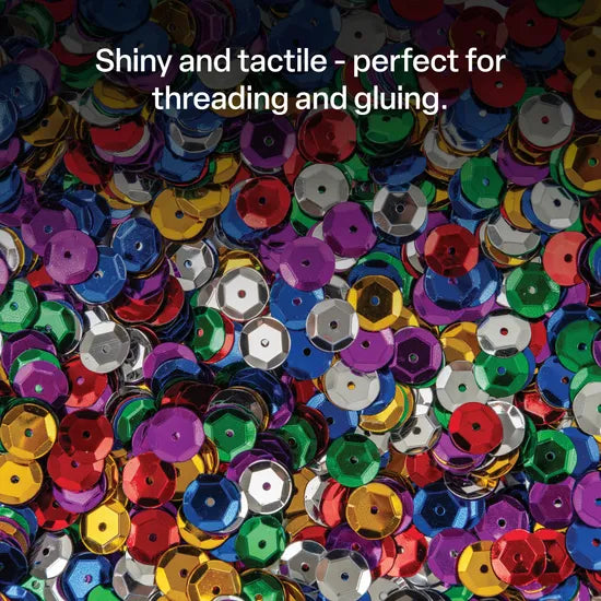 Embossed Sequins 8 mm - 50g - Modern Teaching Aids NZ