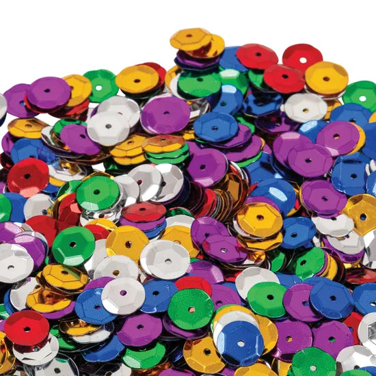 Embossed Sequins 8 mm - 50g - Modern Teaching Aids NZ