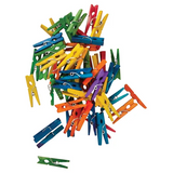 Coloured Tiny Pegs 30mm - Pack of 48 - Modern Teaching Aids NZ