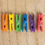 Coloured Tiny Pegs 30mm - Pack of 48 - Modern Teaching Aids NZ