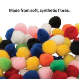 Pom Poms Assorted Colours 25mm - Pack of 100 - Modern Teaching Aids NZ