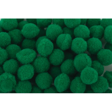 Green Pom Poms 7 mm - Pack of 100 - Modern Teaching Aids NZ