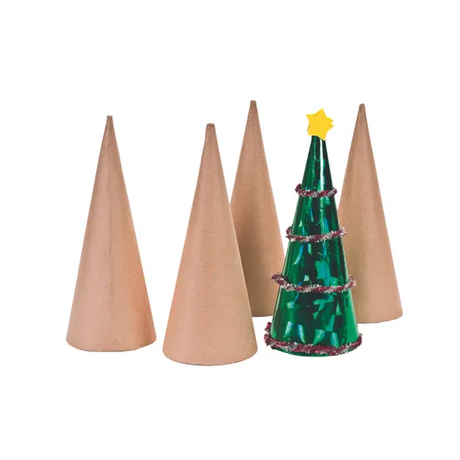 Paper Mache Cones 15cm - Pack of 6 - Modern Teaching Aids NZ