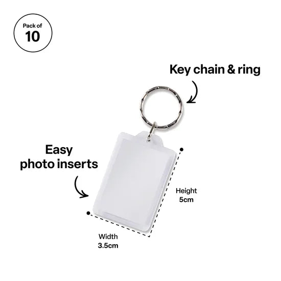 Rectangle Key Tags - Pack of 10 - Modern Teaching Aids NZ