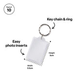 Rectangle Key Tags - Pack of 10 - Modern Teaching Aids NZ