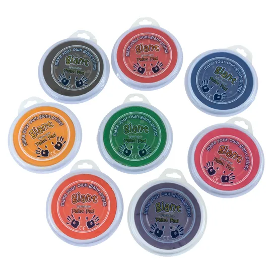 Jumbo Washable Paint Pads - Pack of 8 - Modern Teaching Aids NZ