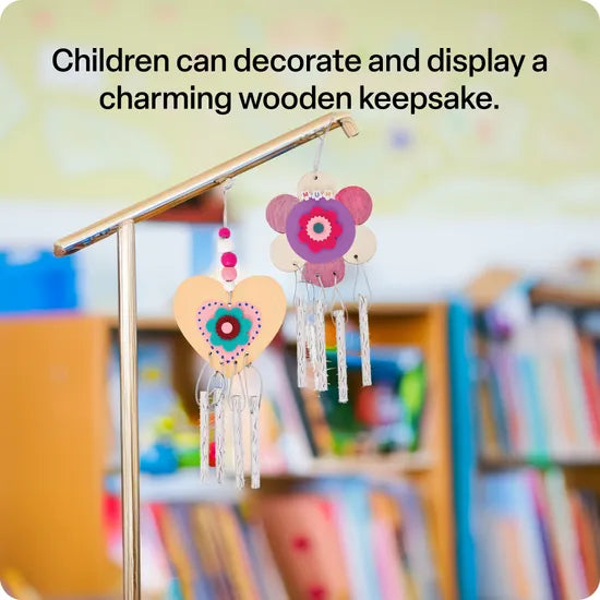 Flower & Heart Wind Chimes - Pack of 10 - Modern Teaching Aids NZ