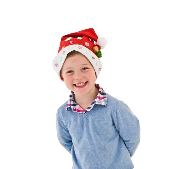Felt Santa Hat - Pack of 10 - Modern Teaching Aids NZ