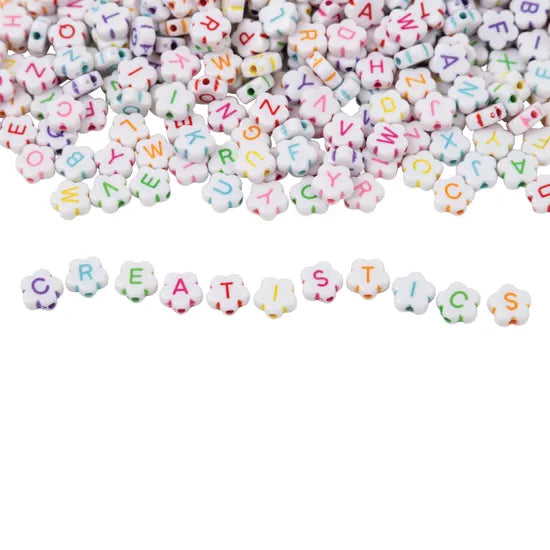 Flower Alphabet Beads - 200 g - Modern Teaching Aids NZ