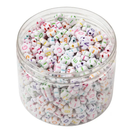 Flower Alphabet Beads - 200 g - Modern Teaching Aids NZ