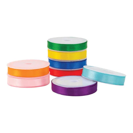Satin Ribbon Rolls - Pack of 8 - Modern Teaching Aids NZ
