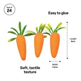 Mini Craft Carrots - Pack of 24 - Modern Teaching Aids NZ