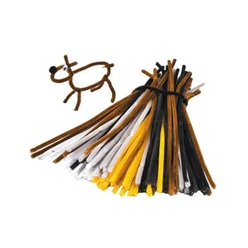 Animal Colour Pipe Cleaners - Pack of 100 - Modern Teaching Aids NZ