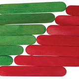 Paddle Pop Sticks Christmas Red & Green- Pack of 1000 - Modern Teaching Aids NZ