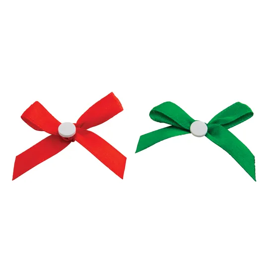 Satin Christmas Bows - Pack of 50 - Modern Teaching Aids NZ