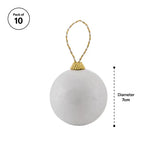 Creatistics Decofoam Baubles with Cord- Pack of 10 - Modern Teaching Aids NZ